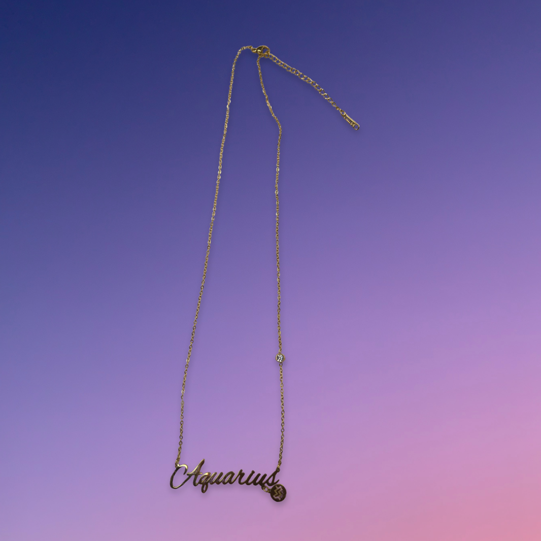 Aquarius Zodiac Necklaces