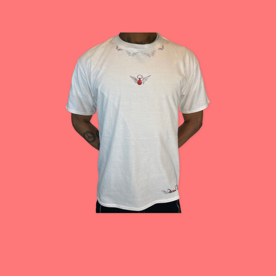White Chest Logo Tee