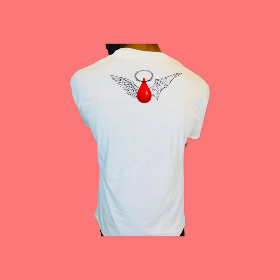 White Back Logo Tee
