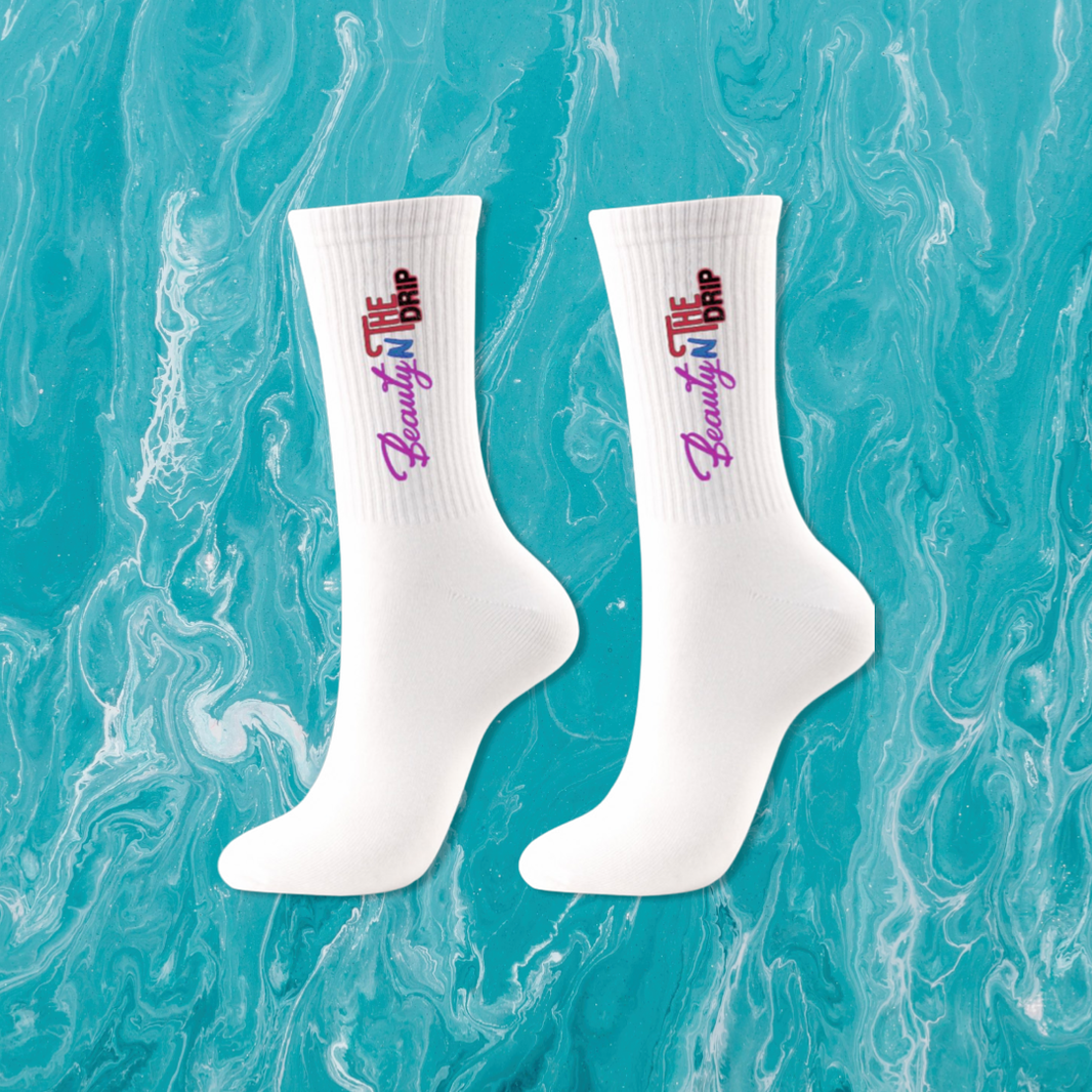 White Bntd Socks